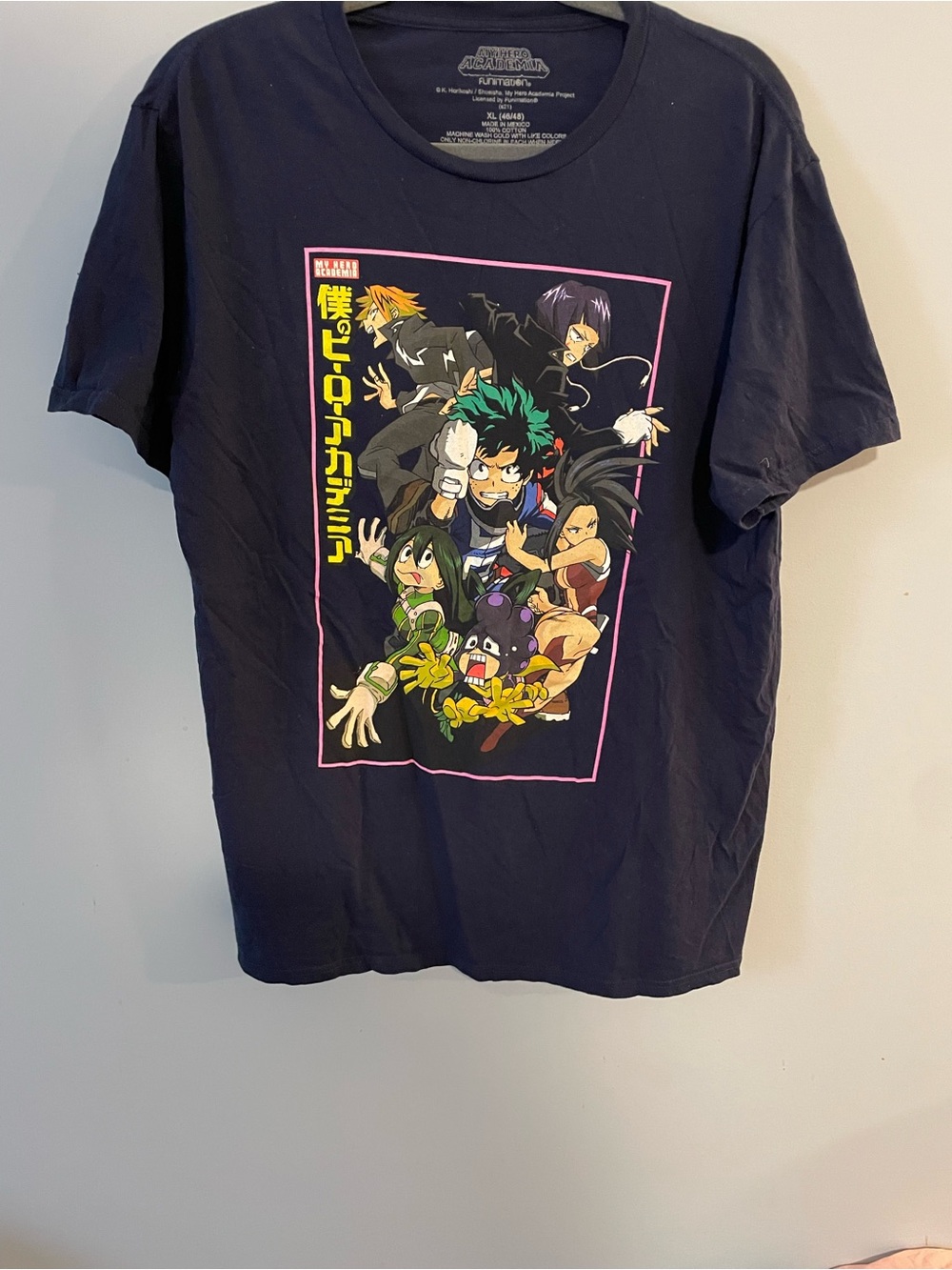 My Hero Academia Character Collage Graphic Tee - Navy